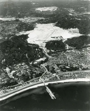 造成中の高倉台団地と須磨ベルトコンベヤ