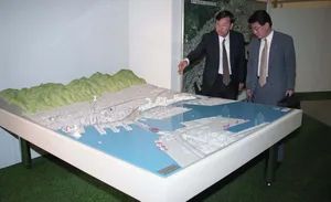 神戸東部新都心地区の構想図面（1996年6月）