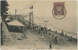 須磨一の谷海水浴場全景